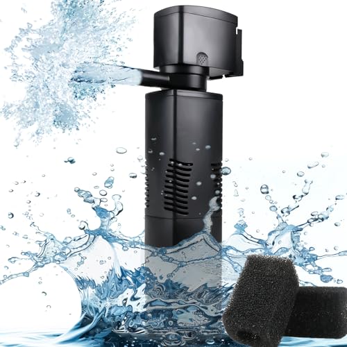 Premium Quiet Aquarium Filter for 55-150 Gallons Tank, Internal Fish Tank Filter, Powerful Pump Submersible for Large Fish Tanks, Turtle Tanks, Kois Aeration Deodorization Wave Making Decontamination Filter System - High-Efficiency Aquarium Filter detail