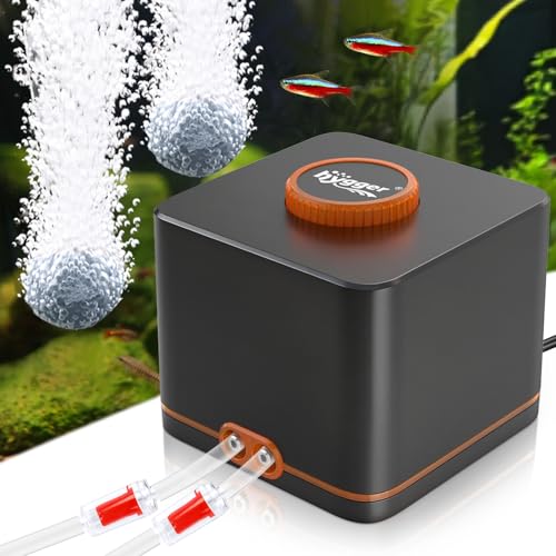 Premium Quiet hygger Strong Aquarium Air Pump for Medium Large Fish Tank, Hydroponic Systerm, Household Commercial Use - High-Efficiency Aquarium Filter detail