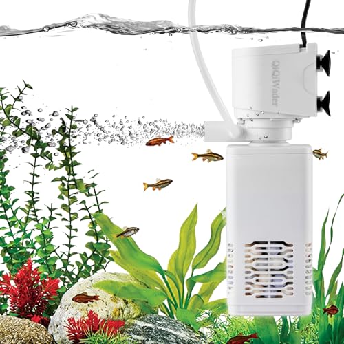 Premium Quiet Fish Tank Filter,10-40 Gallon Fish Tank Filter,6W 130GPH,Equipped with Adjustable Aeration Function. - High-Efficiency Aquarium Filter detail