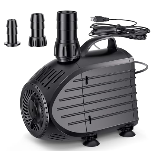 Premium Quiet NFESOLAR Submersible Water Pump 1200GPH, Ultra Quiet Submersible Pump with Dry Burning Protection 11ft High Lift for Pond, Fountains, Waterfall, Hydroponics, Aquariums KF208 - High-Efficiency Aquarium Filter detail