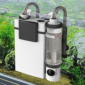 Premium Quiet hygger Quiet Hang On Back Aquarium Filter 5-30 Gallon Small Fish Tank Canister Filter with Surface Skimmer Spray Bar 3 Floss Pads Bio Filter Media Adjustable Flow, Easy Water Change 132 GPH - High-Efficiency Aquarium Filter