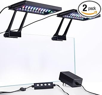 Premium Quiet hygger Clip On Aquarium LED Light with Multi-Channel Controller, Fish Tank Light 24/7 Lighting Sunrise-Daylight-Moonlight and DIY Mode, Adjustable Timer/Brightness Light 7 Colors for Freshwater (2) - High-Efficiency Aquarium Filter