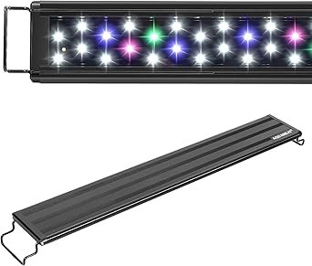 Premium Quiet AQUANEAT LED Aquarium Light Full Spectrum 12 Inch Fish Tank Light Fresh Water - High-Efficiency Aquarium Filter