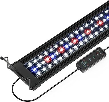 Premium Quiet OYO WATER Aquarium LED Light 48 Inch with Timer, 24/7 Cycle, 5 Dimmable Brightness, Sunrise/Sunset Simulation for 10/20/30/55 Gallon Fish Tank - High-Efficiency Aquarium Filter