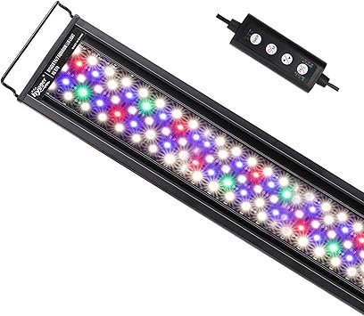 Premium Quiet hygger Advanced LED Aquarium Light with Timer, 24/7 Lighting Cycle & DIY Mode, Full Spectrum Fish Tank Light for 48-54 in Freshwater Planted Tank - High-Efficiency Aquarium Filter