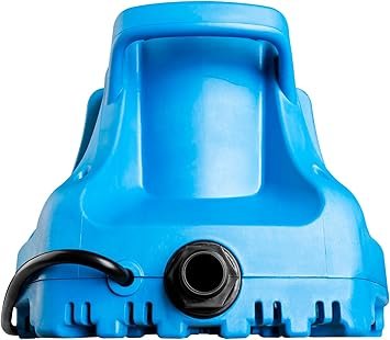 Premium Quiet Little Giant APCP-1700 115-Volt, 1/3 HP, 1745 GPH, Automatic, Submersible, Swimming Pool Cover Pump with 25-Ft. Cord, Light Blue, 577301 - High-Efficiency Aquarium Filter