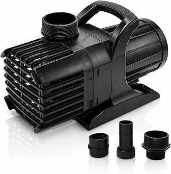 Premium Quiet Aqua Pulse Submersible Pond Pump, 3,000 GPH, 33 ft Cord | 19 ft max head, 33 ft power cord, 192W energy efficient motor, Ultra quiet, For koi ponds, Waterfalls, Skimmers - High-Efficiency Aquarium Filter
