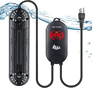 Premium Quiet AQQA Aquarium Heater 1000W for 150-300 Gallon Submersible Fish Tank Heater for Aquarium Betta Fish Heater Aquarium Thermostat Heater Hydroponic Freshwater & Saltwater (1000W, 150-300Gal) - High-Efficiency Aquarium Filter