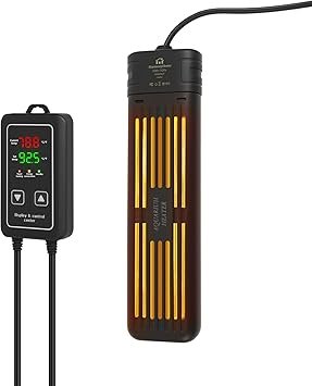 Premium Quiet Aquarium Heater, 300W/1000W Fish Tank Heater, Submersible Turtle Heater with Intelligent Variable Frequency Heating & Dual Temperature Sensor Design, with Automatic Power-Off Function - High-Efficiency Aquarium Filter